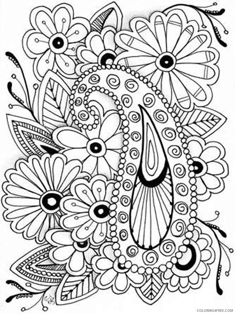 Adult Flowers Coloring Pages adult flowers 17 Printable 2020 382 Coloring4free