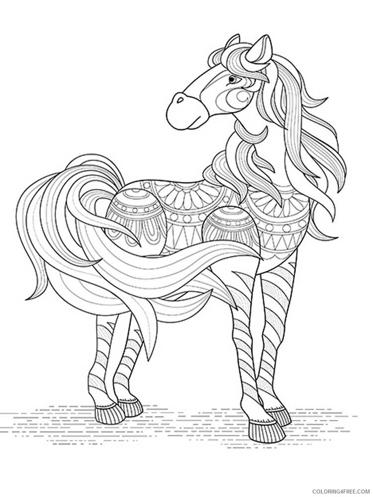 Adult Horse Coloring Pages horse for adults 18 Printable 2020 408 Coloring4free