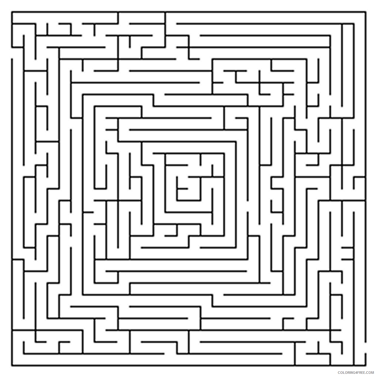 Adult Maze Coloring Pages Printable Mazes For Adults Printable 2020 426 Coloring4free Coloring4free Com - howt get through the maze in horse valley on roblox