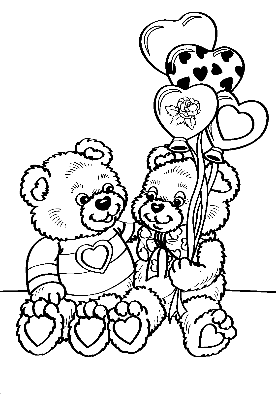 Adult Valentines Day Coloring Pages Bears Valentines Day Printable 2020 502 Coloring4free