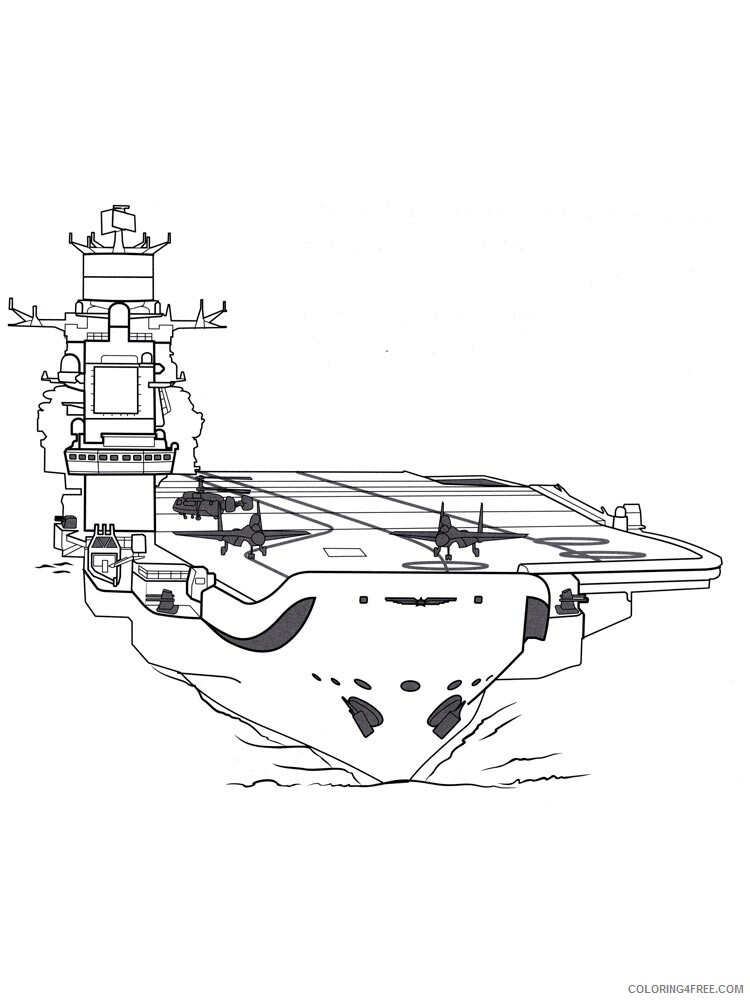 Aircraft Carrier Coloring Pages for boys aircraft carrier 1 Printable 2020 0002 Coloring4free