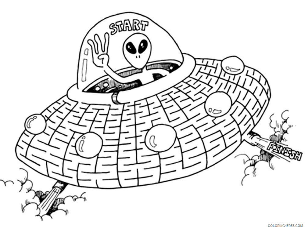 Aliens Coloring Pages for boys aliens 8 Printable 2020 0015 Coloring4free