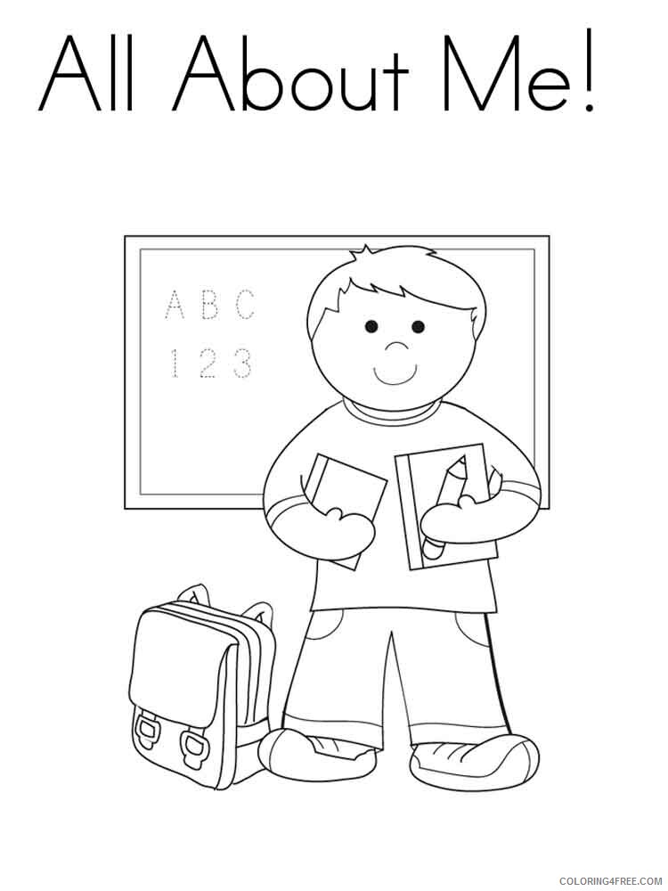 All About Me Coloring Pages Educational educational Printable 2020 0584 Coloring4free