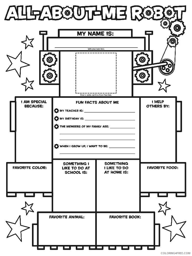All About Me Coloring Pages Educational educational Printable 2020 0588 Coloring4free