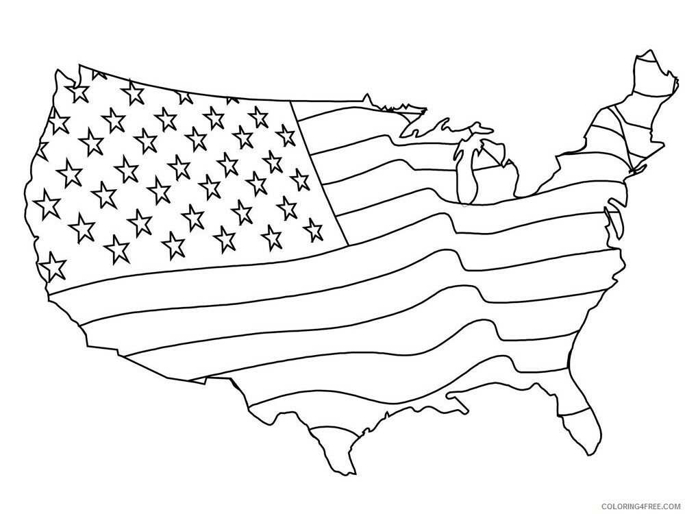 America Coloring Pages Countries of the World Educational Printable 2020 371 Coloring4free