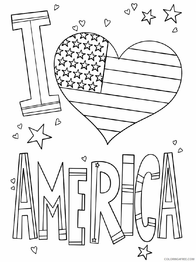 America Coloring Pages Countries of the World Educational Printable 2020 372 Coloring4free
