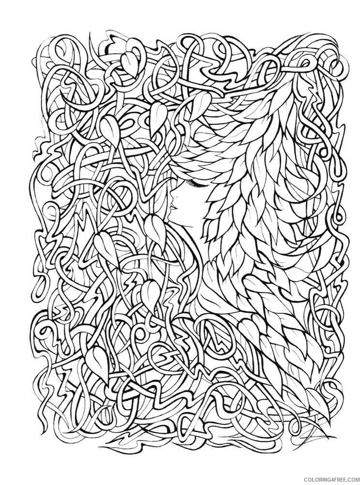 Art Therapy Coloring Pages Adult adult art therapy 29 Printable 2020 145 Coloring4free