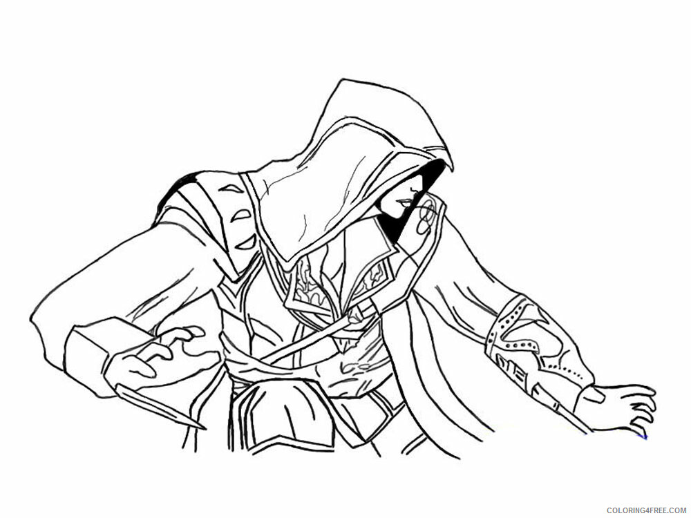 Assassin Coloring Pages For Boys Assassin 14 Printable 2020 0027 Coloring4free Coloring4free Com
