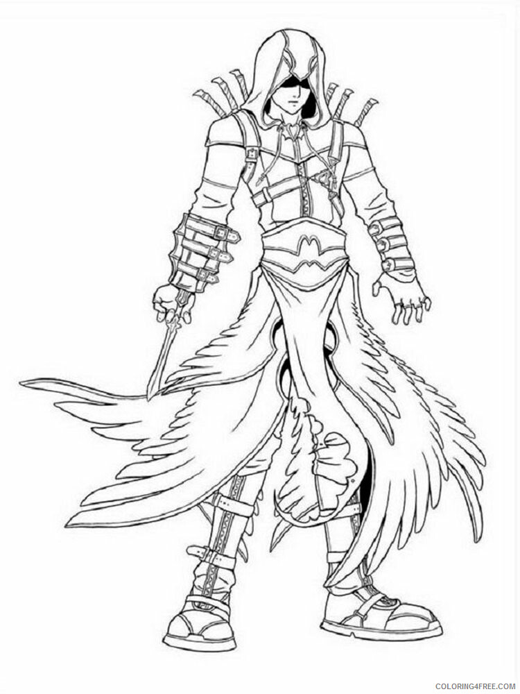 Assassin Coloring Pages for boys Assassin 2 Printable 2020 0028 Coloring4free