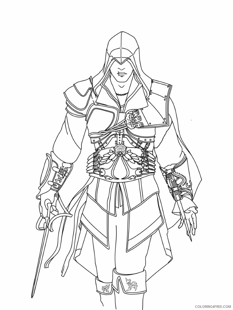 Assassin Coloring Pages for boys Assassin 6 Printable 2020 0032 Coloring4free