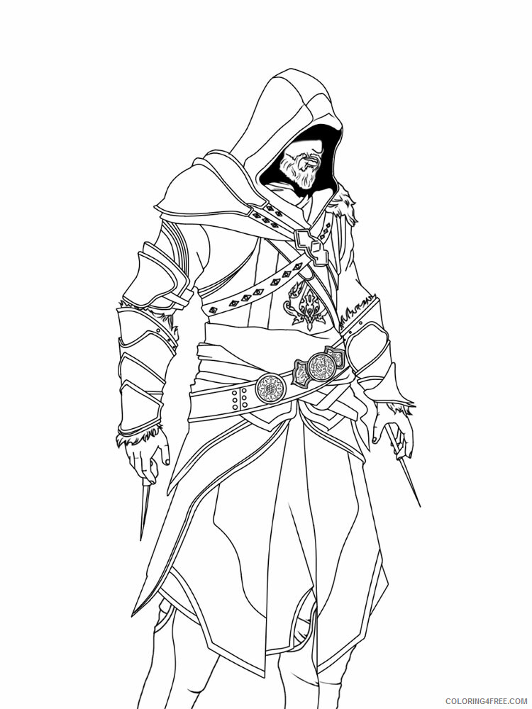 Assassin Coloring Pages for boys Assassin 7 Printable 2020 0033 Coloring4free