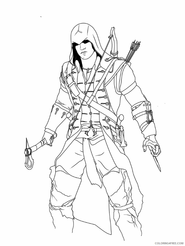 Assassin Coloring Pages for boys Assassin 8 Printable 2020 0034 Coloring4free