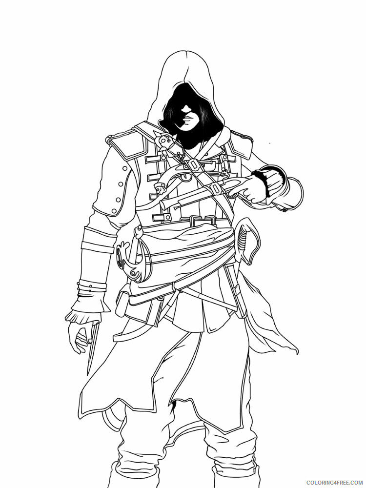 Assassin Coloring Pages for boys Assassin 9 Printable 2020 0035 Coloring4free