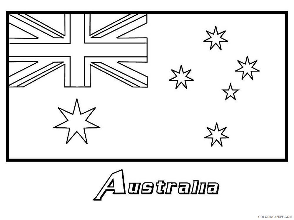 Australia Coloring Pages Countries of the World Educational Printable 2020 384 Coloring4free