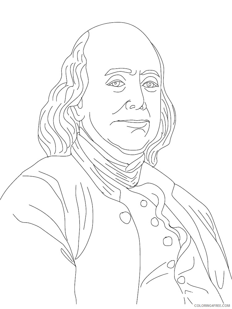Benjamin Franklin Coloring Pages Educational Printable 2020 0906 Coloring4free