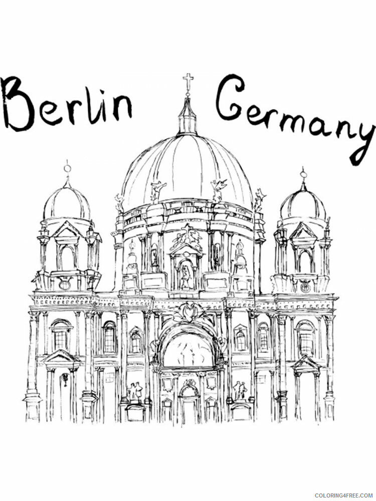 Berlin Coloring Pages Cities Educational Berlin 2 Printable 2020 311 Coloring4free