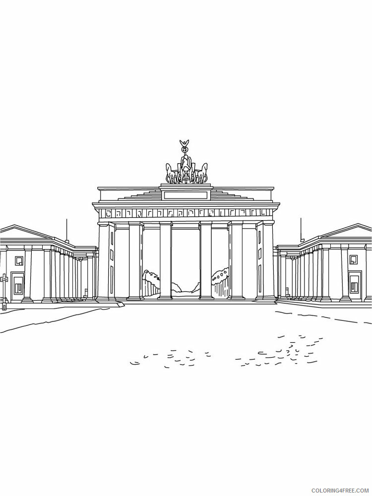 Berlin Coloring Pages Cities Educational Berlin 4 Printable 2020 313 Coloring4free