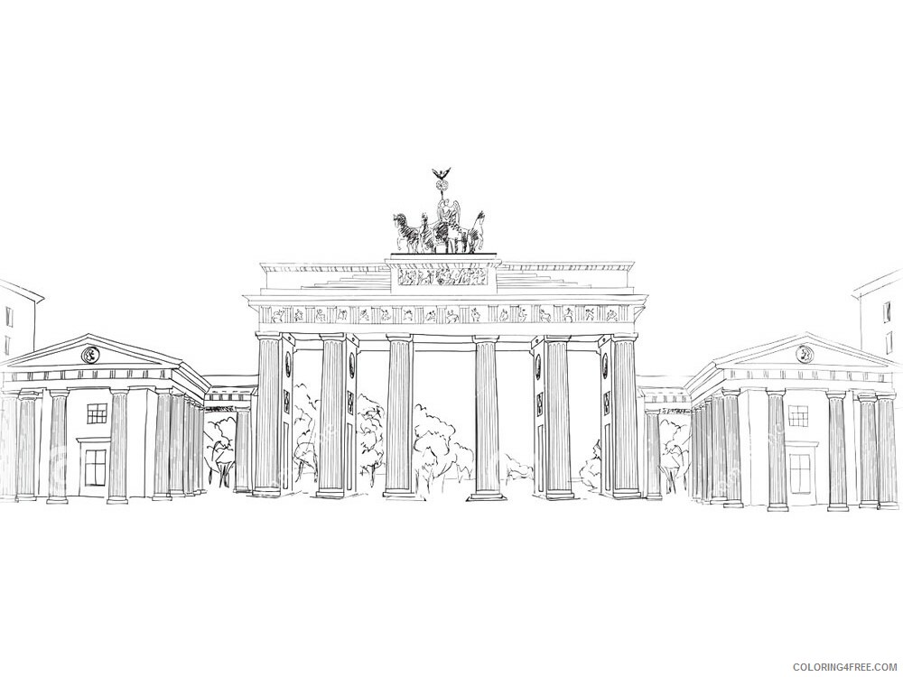 Berlin Coloring Pages Cities Educational Berlin 6 Printable 2020 314 Coloring4free