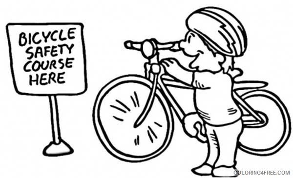Bicycle Safety Coloring Pages Educational Ride Course Printable 2020 0920 Coloring4free