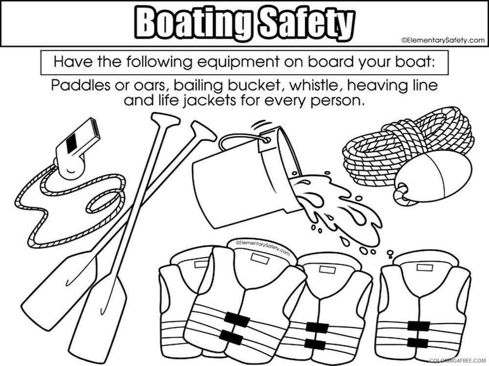 Boating Safety Coloring Pages Educational educational Printable 2020 0921 Coloring4free