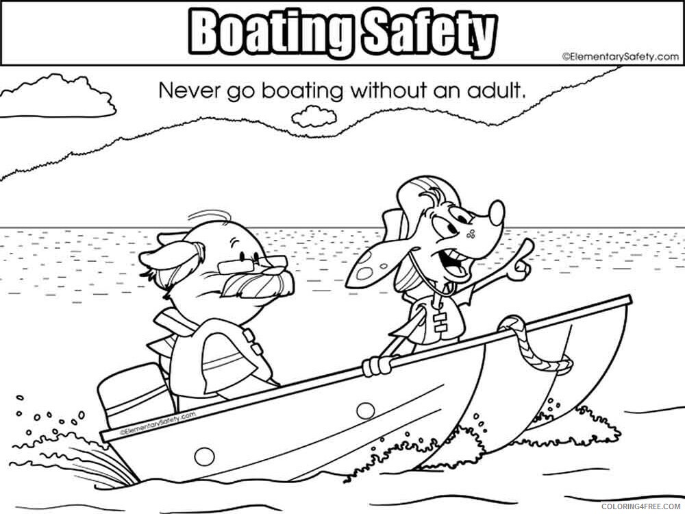 Boating Safety Coloring Pages Educational educational Printable 2020 0922 Coloring4free