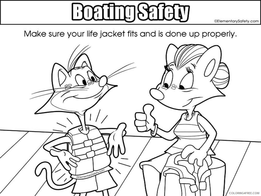 Boating Safety Coloring Pages Educational educational Printable 2020 0923 Coloring4free