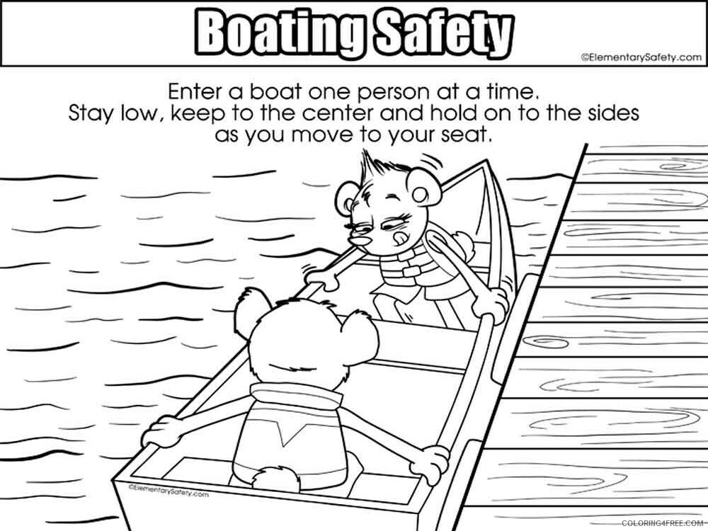 Boating Safety Coloring Pages Educational educational Printable 2020 0924 Coloring4free