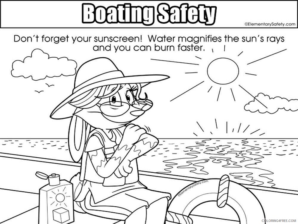 Boating Safety Coloring Pages Educational educational Printable 2020 0925 Coloring4free