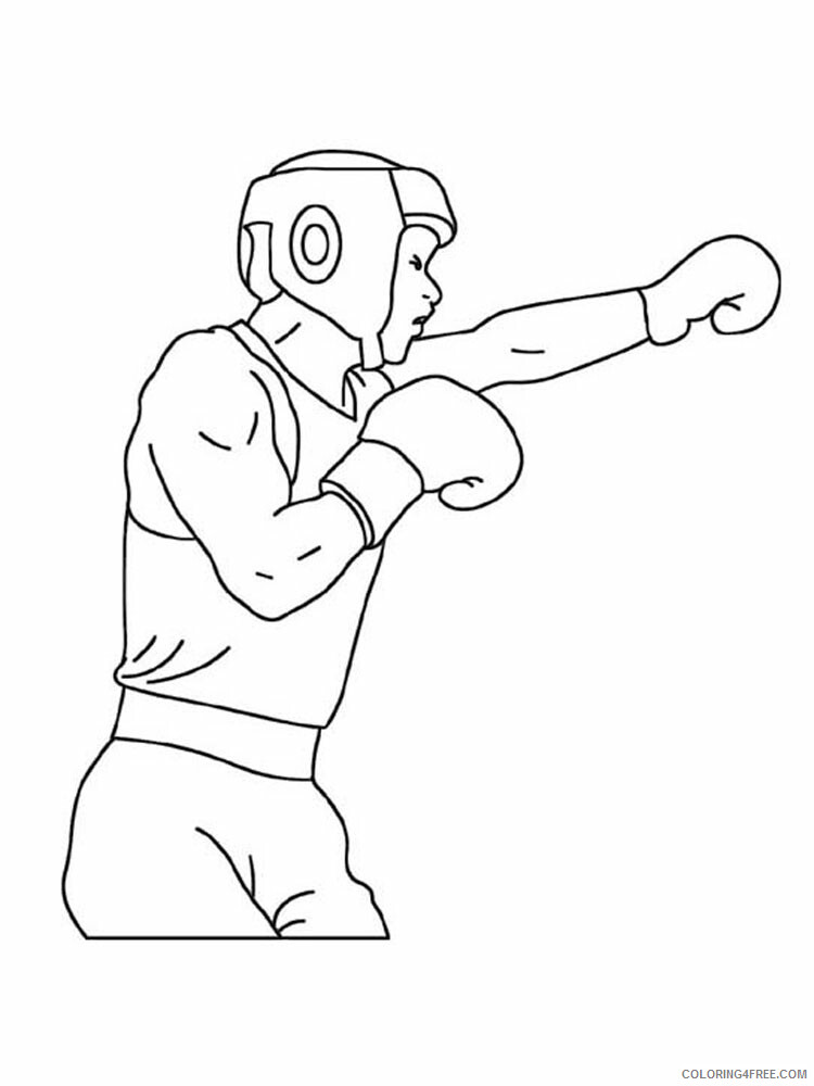 Boxing Coloring Pages for boys Boxing 2 Printable 2020 0041 Coloring4free