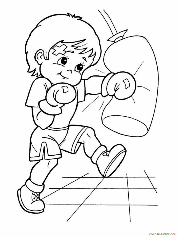 Boxing Coloring Pages for boys Boxing 6 Printable 2020 0045 Coloring4free