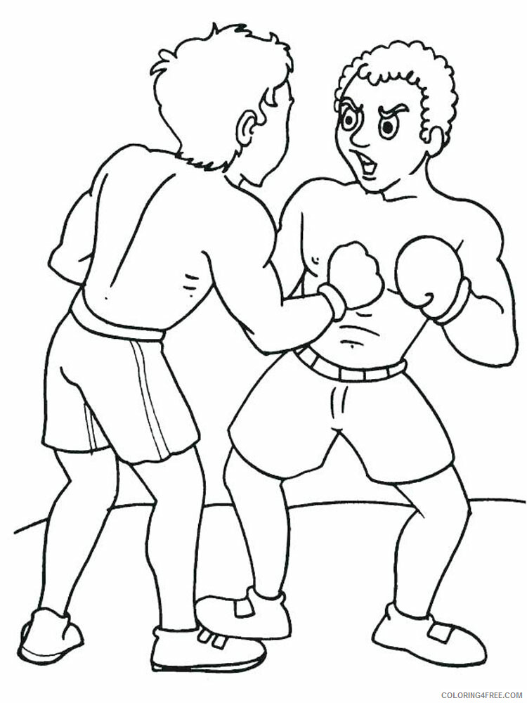 Boxing Coloring Pages for boys Boxing 9 Printable 2020 0047 Coloring4free