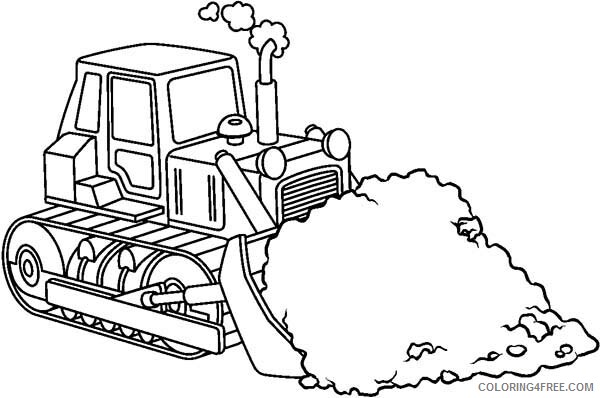 Bulldozer Coloring Pages for boys Bulldozer Pulling Dirt Away Printable 2020 0053 Coloring4free