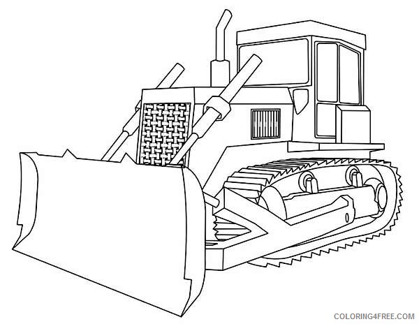 Bulldozer Coloring Pages for boys Bulldozer with Straight Blade 2020 0054 Coloring4free