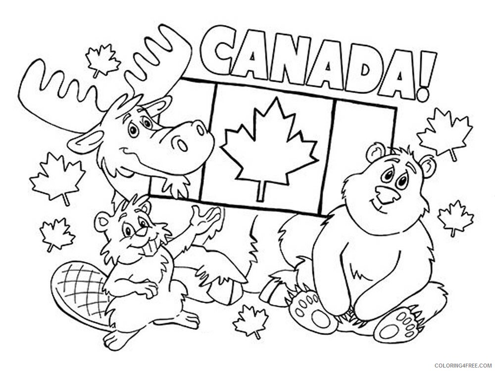 Canada Coloring Pages Countries of the World Educational Printable 2020 401 Coloring4free