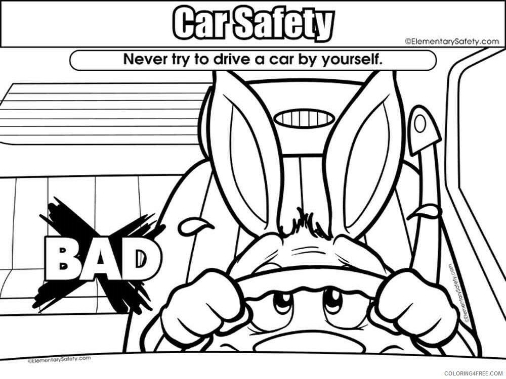 Car Safety Coloring Pages Educational educational Printable 2020 0929 Coloring4free