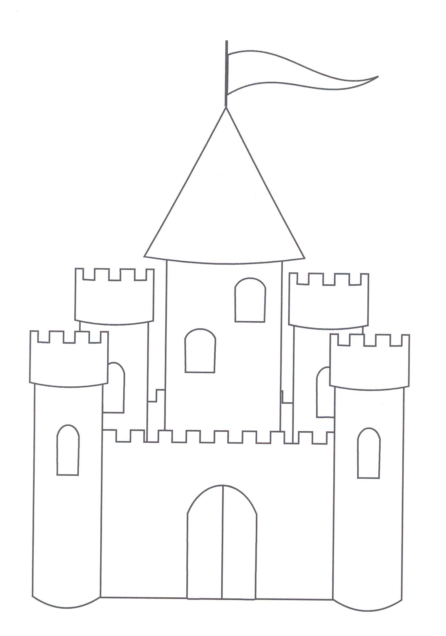 Castle Coloring Pages for boys Castle 2 Printable 2020 0077 Coloring4free