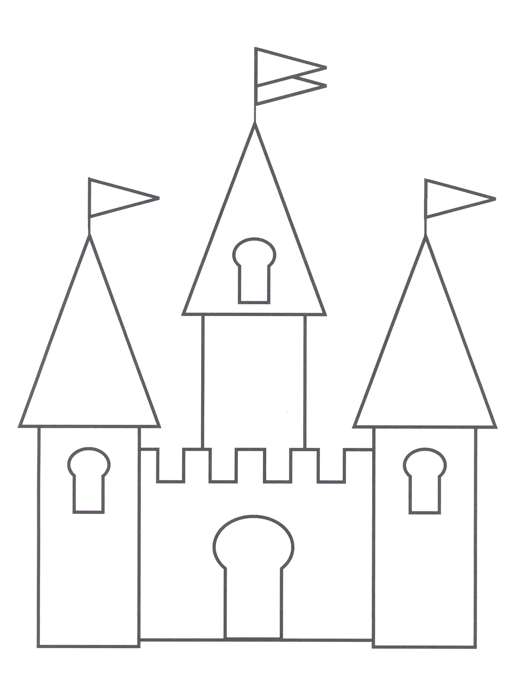 Castle Coloring Pages for boys Castle For Kids Printable 2020 0092 Coloring4free