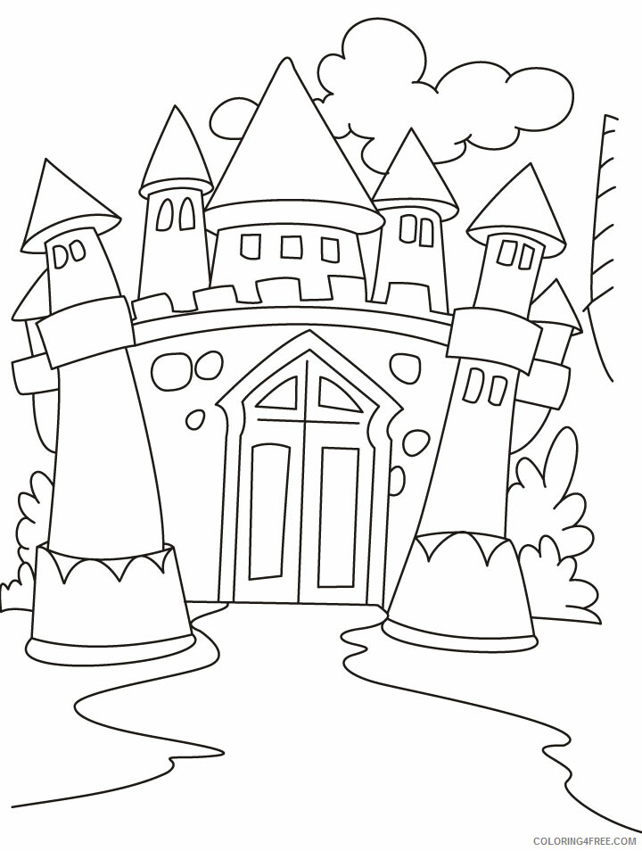 Castle Coloring Pages for boys Castle Picture to Printable 2020 0098 Coloring4free