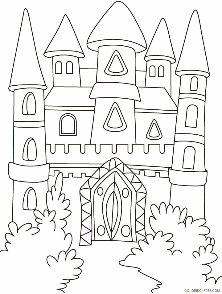 Castle Coloring Pages for boys Castle Sheets Free Printable 2020 0097 Coloring4free