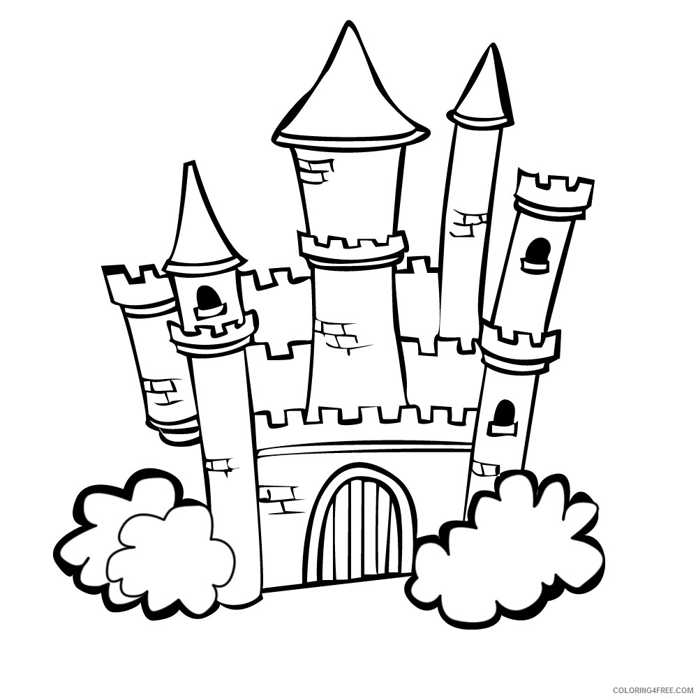 Castle Coloring Pages for boys Castle to Print Printable 2020 0096 Coloring4free