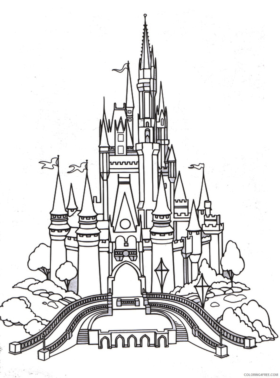 Castle Coloring Pages For Boys Free Castle For Adults Printable 2020 0103 Coloring4free Coloring4free Com