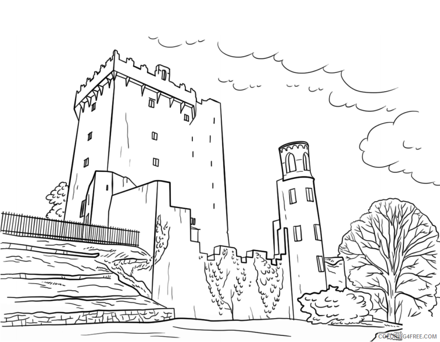 Castle Coloring Pages for boys blarney castle a4 Printable 2020 0069 Coloring4free