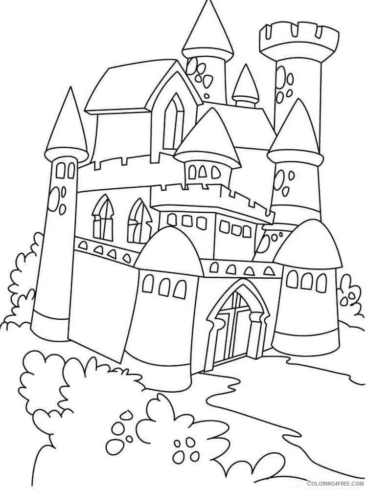 Castle Coloring Pages for boys castle 1 Printable 2020 0078 Coloring4free
