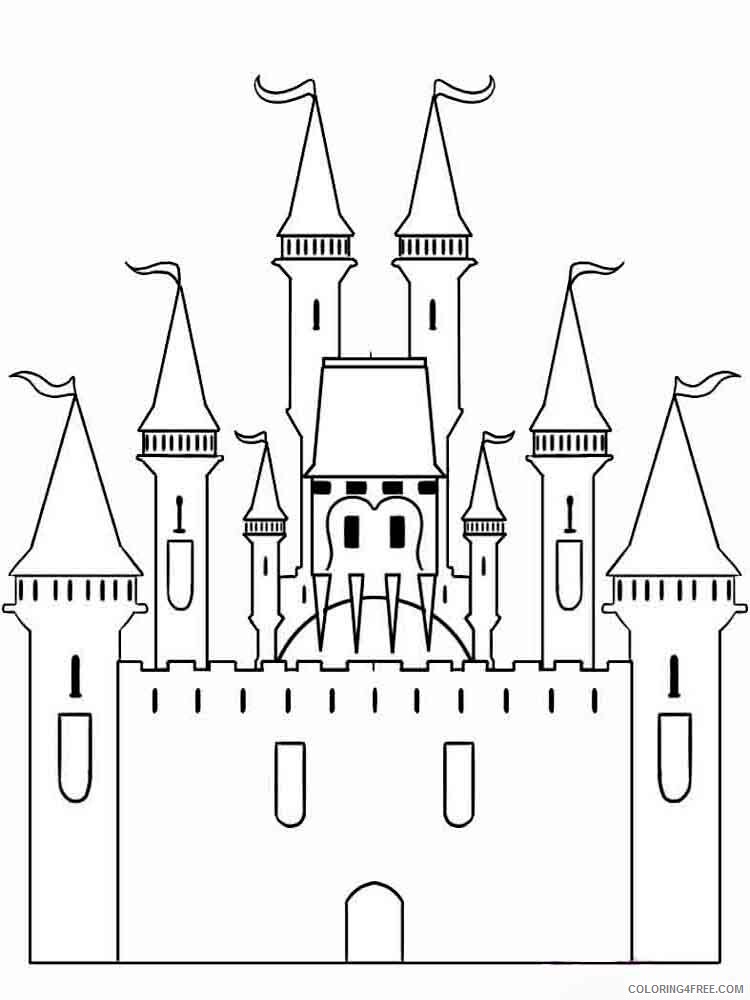 Castle Coloring Pages for boys castle 4 Printable 2020 0087 Coloring4free