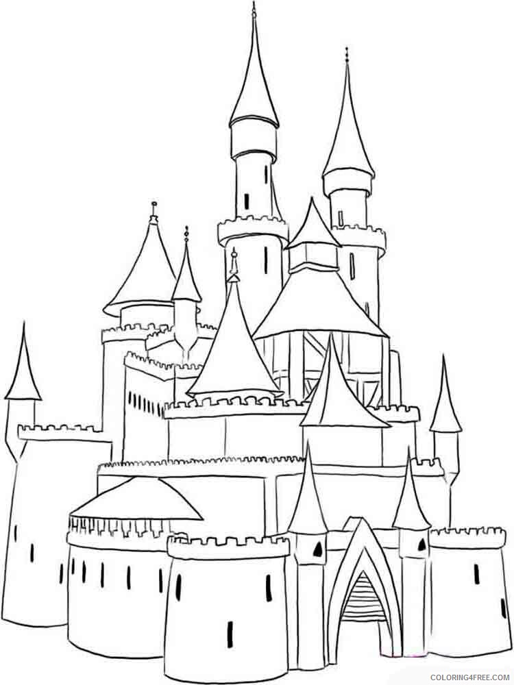 Castle Coloring Pages for boys castle 5 Printable 2020 0088 Coloring4free