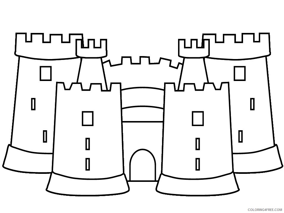 Castle Coloring Pages for boys castle Printable 2020 0072 Coloring4free