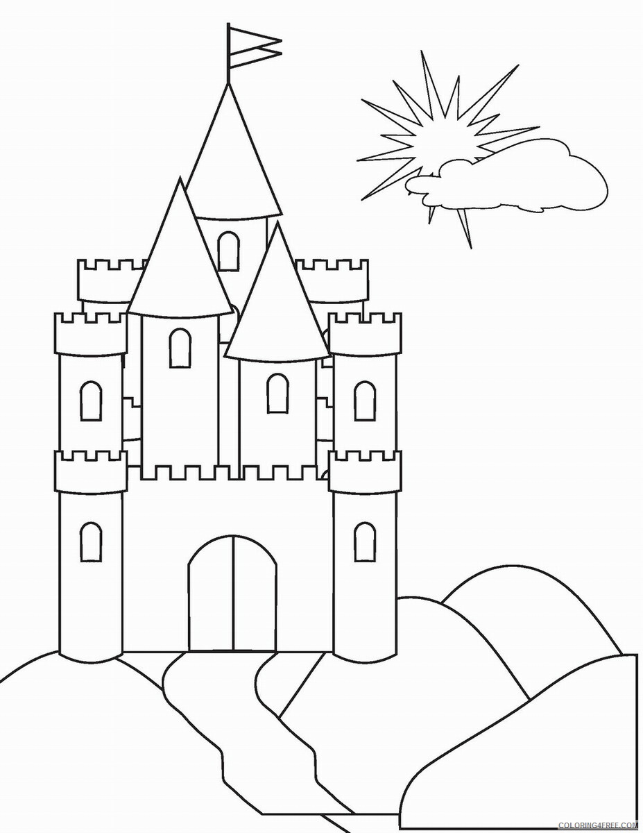 Castle Coloring Pages for boys castlec11 Printable 2020 0074 Coloring4free