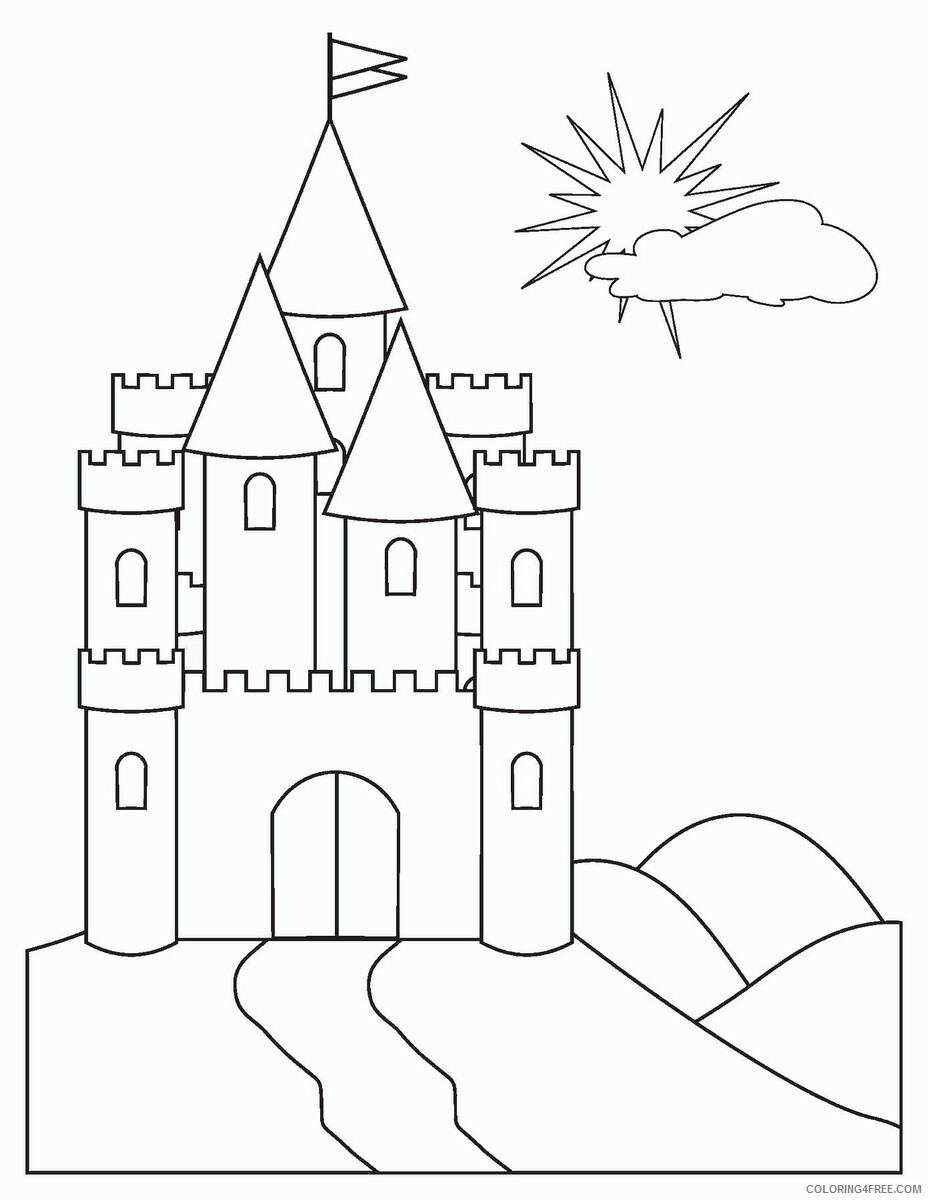 Castle Coloring Pages for boys castlec2 Printable 2020 0075 Coloring4free