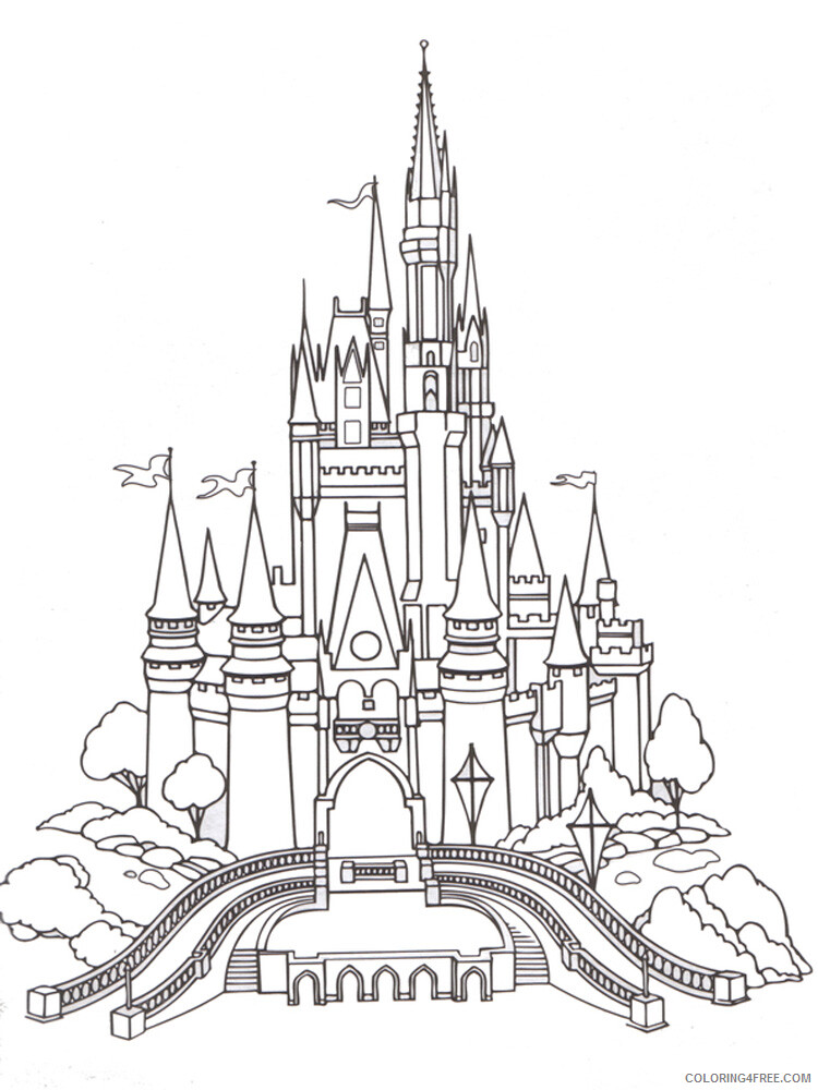 Castles and Knights Coloring Pages for boys Printable 2020 0113 Coloring4free