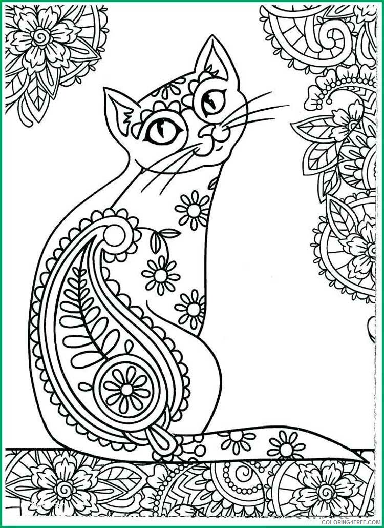 Cat for Adults Coloring Pages cat for adults 9 Printable 2020 565 Coloring4free